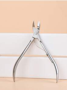 1pc Stainless Steel Cuticle Nipper, Nail Salon Specialized Nail Clipper, Cuticle Remover Tool, Nail File Pliers, Ideal For Beginners - Multicolor - View 7