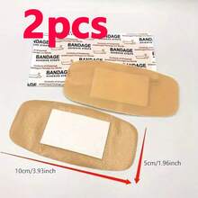 10片装特大号防水透气绷带，适用于紧急伤口护理，采用PE材质，是运动损伤和户外活动的理想选择。 - 彩色 - 查看 8