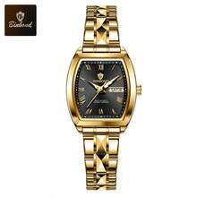 SANDA Reloj de pulsera de lujo para mujer de marca B355, resistente al agua hasta 30M, con fecha del día de la semana, estilo de negocios y casual, para deporte - Negro - Ver 14