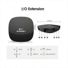 Q96 OHP Android 14 TV Box 64GB Android H313 WiFi 6 4G/5G 8K 4K AV1 Full HD Smart Media Player, Voice Control, OTA, IPTV Set-Top Box - EU C Type Plug(220-240V) - View 8