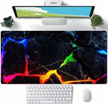 1 Peça Mouse Pad de Jogo Neon - Mouse Pad de Jogo Neon Lightning Grande Antiderrapante, Estampa Impressa em HD - Tapete de Teclado Estendido para Casa, Escritório, Esportes Eletrônicos, Jogos de PC - Múltiplos Tamanhos Disponíveis Fácil de Limpar e Lavar, Ideal para Casa, Escritório, Local de Trabalho, Sala de Jogos e Dormitórios; Perfeito para Suprimentos de Volta às Aulas, Presentes de Férias para Namorados e Namoradas, Acessórios de Escritório, Suprimentos de Escritório, Tapetes de Mesa e Mouse Pads. - A - Visão 9