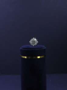 5件套奢华皇家风格水滴流苏新娘首饰套装，包括项链、手链、耳环、戒指，适合日常婚礼佩戴，结婚周年纪念礼物（附赠金色礼盒） - 白色 - 查看 8