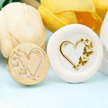 BAOFALI 1 đầu con dấu sáp họa tiết hoa (không kèm cán) - Con dấu sáp hình lá - Con dấu sáp hình cây cỏ - Con dấu sáp hoa dại cho thiệp mời đám cưới - Con dấu sáp đóng gói quà tặng - Một cỡ - Xem 21