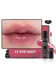 Rom&nd Romand 持久保湿唇彩，24号色（去角质），5.5克/0.2盎司，Romand液体唇膏，水润亮泽妆效，韩国唇彩，持久显色，MLBB（My Lips But Better，我的唇色，但更美），保湿，高显色度，打造自然透明妆容，日常唇彩，韩国化妆品，礼盒装 - #25 Bare Grape - 查看 7