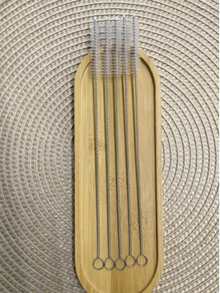 Long Stainless Steel Cleaning Brush For Reusable Straws, Bottles And Pipes - Multicolor - View 11