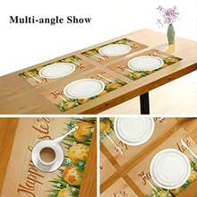 Easter Placemats Set Of 6 Happy Easter Eggs Flowers Placemat Table Place Mats For Dining Kitchen Table Washable - Pattern 1 - View 5