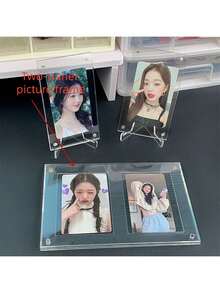 3 khung ảnh acrylic, khung ảnh nổi trong suốt có nam châm, có thể tùy chỉnh ảnh, thích hợp làm quà tặng cho mẹ, bố, người yêu, bạn bè, hoặc dùng để trang trí bàn làm việc. - Nhiều màu - Xem 7