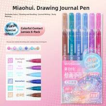 Languo 88色闪光笔，48支金属色、6支闪光效果、4支霓虹效果（16种配色），72/54/36/24色礼盒套装，超大容量金属闪光凝胶笔，1毫米笔尖，精美绘画日记荧光笔，适合艺术家和初学者，是送给男孩/女孩学生、返校季和教师奖励的绝佳礼物。 - 多色 - 查看 17