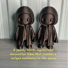 The Diminutive Ghost Takes On The Guise Of A "Desk Guardian," Featuring A Mysterious Hooded Design Paired With Endearing Poses, Creating A Unique Sense Of Minimalist Artistry. Whether Placed On A Desk, Bookshelf, Or Windowsill, It Instantly Enhances The Appeal Of The Space, Becoming A Focal Point. - Multicolor - View 3