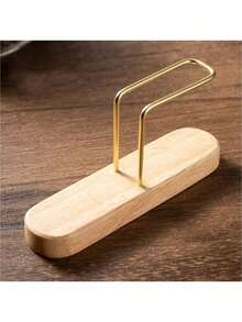 1pc Conical Coffee Filter Holder, Suitable For #1/#2/#4 Filter Papers, Vertical Coffee Filter Rack Made Of Walnut Wood And Brass, Suitable For Pour Over Coffee, Coffee Lover's Gift, Drip Coffee Maker, Espresso Bar, Minimalist Kitchen, Home Brewing - Mocha Brown - View 7