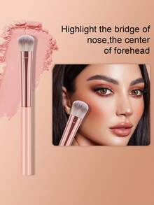 18pcs/3pcs/1pc Complete Makeup Brush Set Includes 12 Soft Brushes Such As Contour Brush, Highlighter Brush, Foundation Brush, Nose Shadow Brush, Eyeshadow Brush, Eyebrow Brush, Lip Brush, And Detail Brush, Plus 3 Liquid Makeup Eggs And 3 Triangular Powder Puffs, Suitable For Beginners, Professional Makeup Artists, And Novice Beauty Practice - Pink - View 3
