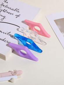 1个亚克力拇指书夹，按压式书页固定器，适用于阅读、学习用品、返校季 - 單件 - 查看 5