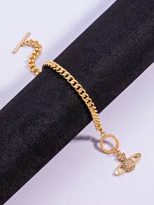 1pc Fashionable Minimalist Planet Bracelet, Versatile For Women's Daily Wear - A Planet Bracelet - View 3