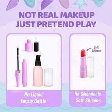 Girls' Toy Makeup Set, Pretend Makeup, Mermaid Handbag, Children's Party Gift, Suitable For Girls Aged 3, 4, 5, 6 And Above, Toy Gift, Not Real Cosmetics - Mermaid Cosmetic Bag - View 8