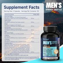 Quit mood Men's Energy Supplement 29020MG Extra Strength 20-In-1 With Goat , Maca, Oyster Extract & Ashwagandha - 60 Capsules - 180 Capsules/Bottle - View 9