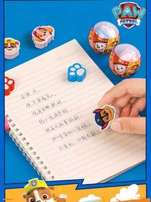 Paw Patrol 汪汪队立大功卡通橡皮擦，独立包装，球形，适用于扭蛋机。包含毛毛、阿奇、灰灰、路马、天天、珠珠、追踪犬、塔克、艾拉、雷克斯、野猫、自由等角色。汪汪队橡皮擦，适合作为生日礼物和奖品。 - 彩色 - 查看 5