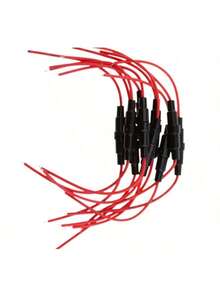 Portafusibles, Manga de cable fusible, Tubo de conexión de fusible - Rojo y negro - Ver 5