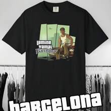 GTA-Style T-Shirt  Barcelona Football Tee - màu đen - Xem 1