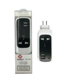Power Strip, Outlet Extender, Power Strip 3 In 1 Socket, Portable Socket, 2 USB And 1 Socket, 110V, 750W, For Office, Bedside, Travel - 查看 11