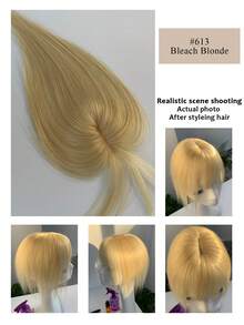 5*9 Hair Topper Women Hair Loss Top Cover White Hair Top Light Women Hair Increase Hair Volume Top Hair Patch Women Light Hair Patch Women Top Hair Patch Women White Hair Patch - Multicolor - View 21