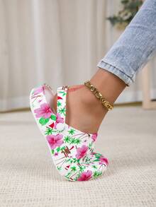 Adjustable Loose Flat Sandals, Suitable For Garden, Casual, Travel, Beach, Closed Toe - Multicolor - View 8