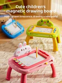 1 Piece Of Magnetic Drawing Board For Children Cartoon Magnetic Drawing Board With Magnetic Seal (Can Be Assembled Into Small Table/Wall/Bracket Mode) - Writing Board - View 2