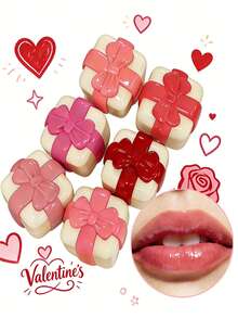 Surprise Gift Box Colorful Lip Balm | Nourishing & Moisturizing, Glossy & Vibrant | Multi-Purpose, Portable & Elegant Packaging | Ideal Romantic Gift For Valentine's Day - Multicolor - View 3