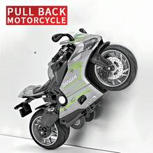 1:12 Scale Alloy Motorcycle Model, Children's Toy Motorcycle, Decorative Scooter Model, Birthday Gift For Boys - Multicolor - View 8