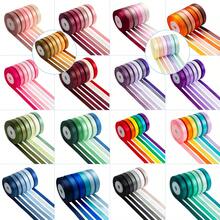 30 Yards 3/8 Inch Multi-Color Satin Ribbon, Bulk Colorful Satin Ribbon Rolls, Handmade Solid Double-Sided Satin Ribbon For Shower, Birthday, Wedding, Gift Wrapping - Multicolor - View 2