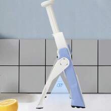 Multi-Functional Vegetable Cutter, Household Potato Shredder, Vegetable Slicer/Dicer, Vertical Vegetable Cutter, Food Shredder, Fruit Slicer, French Fry Slicer, Kitchen Accessory, Small Household Tool. - Blue - View 2