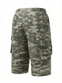 Quần lửng cargo nam mùa hè kiểu retro rằn ri kỹ thuật số, thời trang, đa năng, thoải mái. - Màu vàng - Xem 3