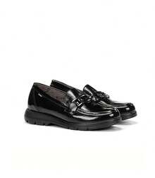 Fluchos Women Loafers Shoes - Black - View 4