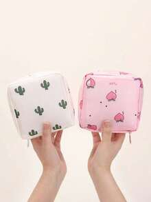 Sanitary Pad Storage Bag, Portable Makeup Lipstick Pouch, Waterproof Menstrual Pad Bag, Coin Purse, For Storing Sanitary Pads, Cosmetics, Suitable For Travel And Daily Use - Multicolor - View 5