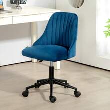 Swivel Office Chair, Height Adjustable, Lounge Chair, Office Chair, Blue With Ergonomic Design - Royal Blue - View 2