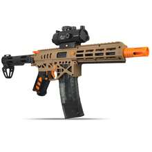 Gel Toy Blasters Automatic With Nylon Body 170 FPS & 70 Ft Range, Dual Mode Outdoor Shooting Activity, Ages 14+, Yellow - Khaki - View 1