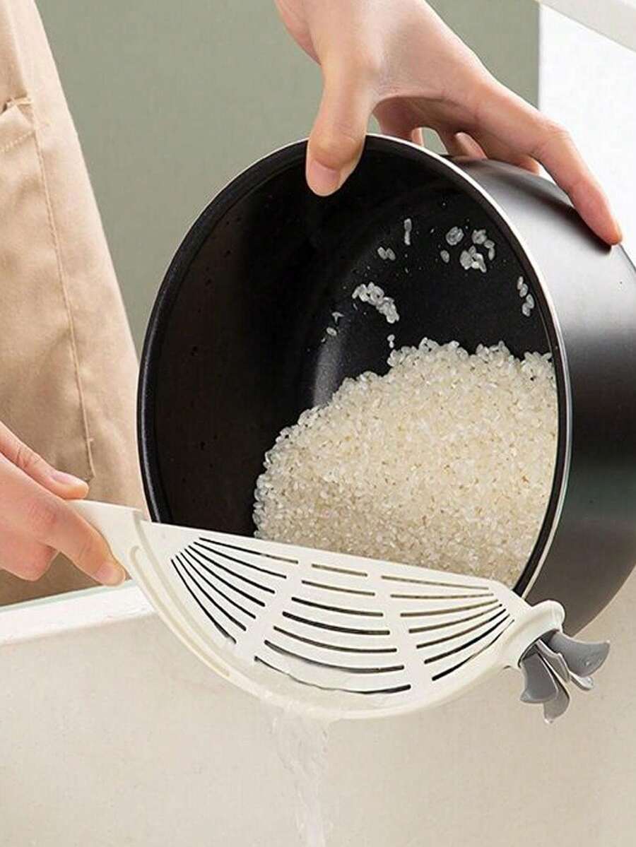 [Rice Washing Tool] Strainer Ladle Household Non-Slip Rice Washer Multifunctional Kitchen Rice Sieve - Multicolor - View 1