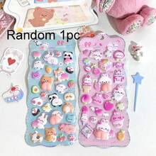 3D海绵减压贴纸 - 可爱卡通悬挂式软捏贴纸 - 彩色 - 查看 13