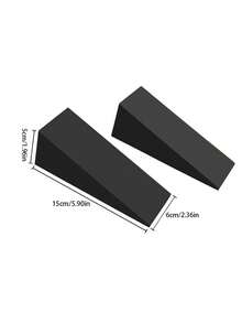 2个瑜伽楔形砖，健身深蹲倾斜砖，EVA材质抬腿拉伸脚跟倾斜板 - 彩色 - 查看 5