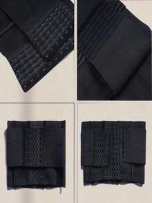 1pc Wrap Waist Trainer Double Belt Body Shaper Corset Shapewear Slimming Sheath Woman Flat Tightens Belly Sheath Waist Trainer Body Shaper RVPV - màu đen - Xem 6