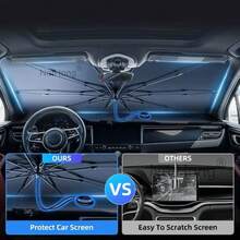 Car Windscreen Umbrella Sun Shade Sunshade UV Heat Reflective Visor Front Cover - 140*79CM - View 7