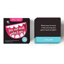 HEART BRIDGE 1套趣味谜语卡牌游戏，桌面游戏，脑力挑战，家庭聚会，圣诞节/感恩节礼物，完美游戏之夜 | 50张卡牌 - 彩色 - 查看 5