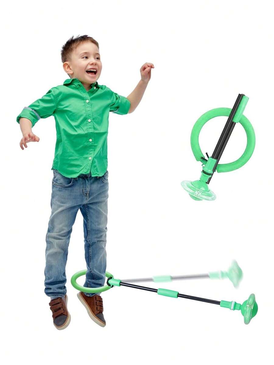 HIHALO Ankle Skip Ball, Bola de Saltar,Skip it Ball,Juguete Plegable para Saltar la Cuerda para Fitness, Pelota giratoria con Purpurina Colorida (Verde),41014844 - Verde militar - Ver 1