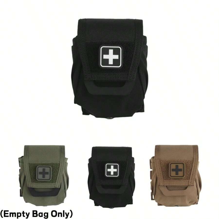 1PC Rip-Away IFAK Pouch MOLLE (Empty Bag Only. No Supplies Included), Quick-Pull Trauma Kit With Medical Shears Holder, Empty First Aid Pouch For Tactical Belt, Survival Medical Gear - Multicolor - View 1