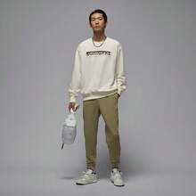 Jordan 男士 AS BRK HM FLC CREW LB 针织圆领卫衣 IQ2978-133 - 米色 - 查看 6