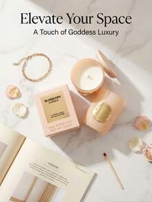 Burberry 1支70克女神香氛蜡烛，奢华香氛芳香疗法蜡烛，营造浪漫氛围，设计优雅，持久留香，适合卧室、客厅、家居装饰。 - 香草風味 - 查看 1