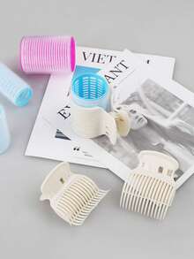 12个装卷发夹，卷发棒夹子替换装，适合女士和女孩进行分区造型。颜色可选：黑色、圣诞节、冬季、粉色、毕业季、生日、节日、夏季、秋季、Y2K 等多种时尚款式。 - 彩色 - 查看 4