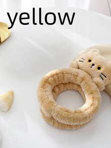 1pc Women/Girls Spa Headband, Cute Hair Band, Facial Cleansing & Makeup Headband, Plush Kitty Face Care Headband, Essential For Spa Day (Black, White, Khaki) - Basic model - View 13