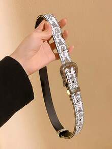 1pc Retro Butterfly Pattern Women's Elongated Waist Belt, Y2K American Aesthetic Style, Unique Carved Details, Versatile With Jeans And Casual Wear, Minimalist Yet Eye-Catching Design, Suitable For Punk Street Style - Multicolor - View 12