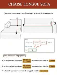 غطاء أريكة مطاطي بنمط ورقي واحد قطعة، غطاء أريكة مقاوم للغبار مصنوع من البوليستر بطراز شمالي حديث، مضاد للانزلاق وسميك، مناسب لأريكة من 1/2/3/4 مقاعد، خاص لديكور الأريكة في فصلي الخريف والشتاء، غطاء وسادة غير مشمول - كاكي - مشاهدة 5