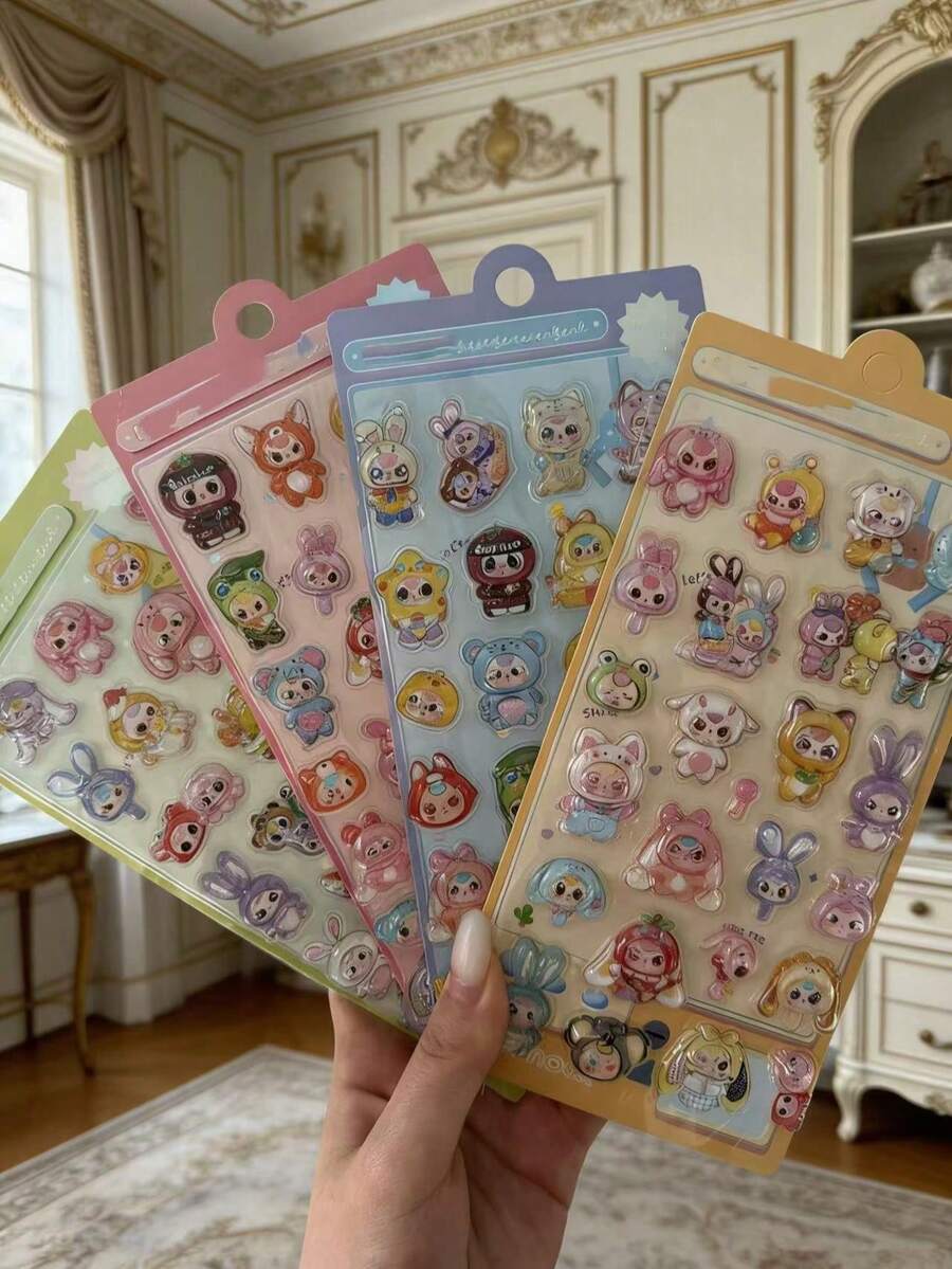 Cute Hollow Doll High-Quality Reward Phone Case Sticker - Multicolor - View 1